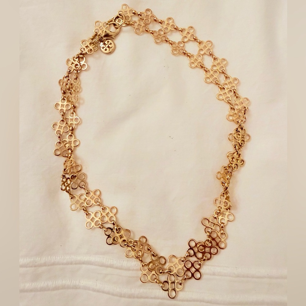 Tory Burch Quatrefoil Gold Necklace